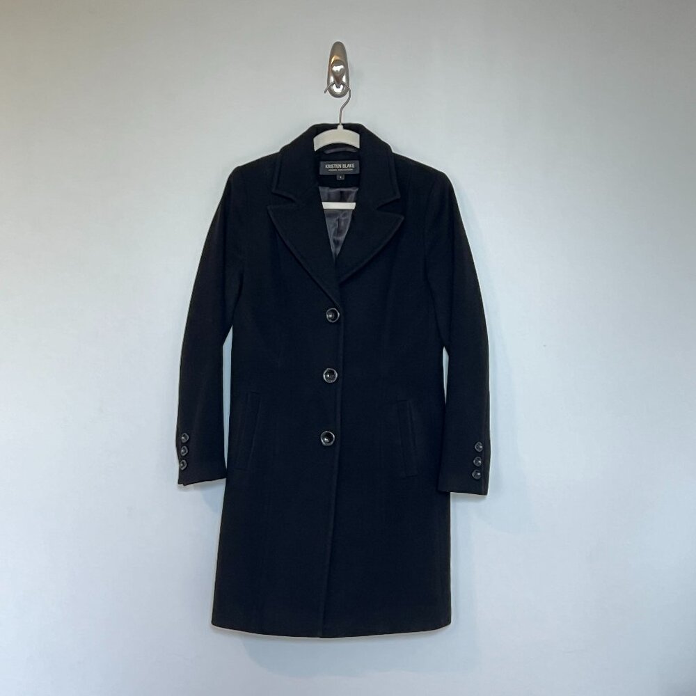 KRISTEN BLAKE Lambswool Blend Walking Coat